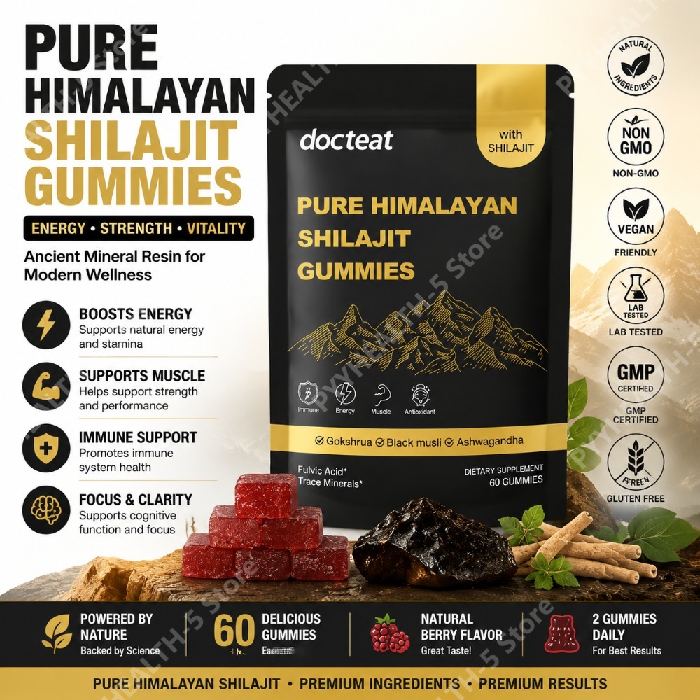 Herbal Supplement - ドクテート ピュアヒマラヤン シラジット グミ アシュワガンダ配合 天然ハーブ