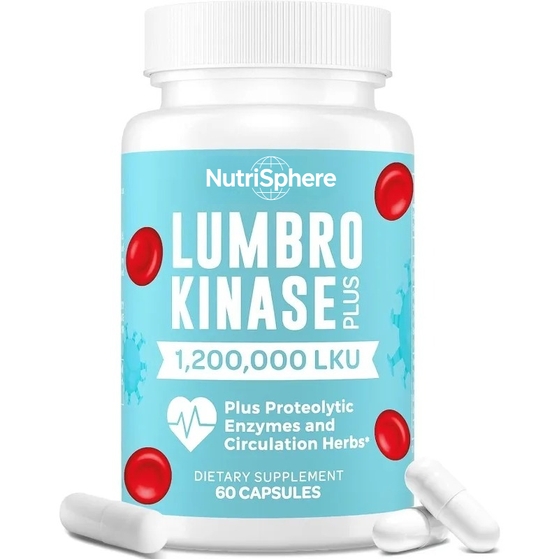 Herbal Supplement - ランブロキナーゼサプリメントカプセル、タンパク質分解酵素とハーブ成分の混合物を含む