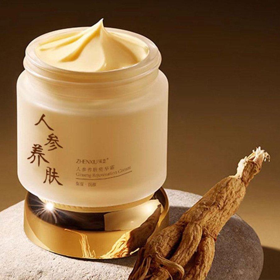 Ginger Tea - 中国産高麗人参フェイスクリーム しわ対策保湿スムージング高麗人参セラム アンチエイジング 小じわ減少 保湿剤 スキンケア