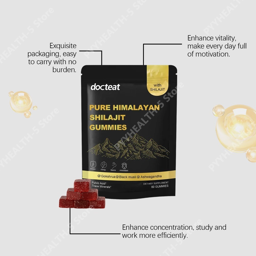 ドクテート ピュアヒマラヤン シラジット グミ アシュワガン - Herbal Supplement のレビューと価格