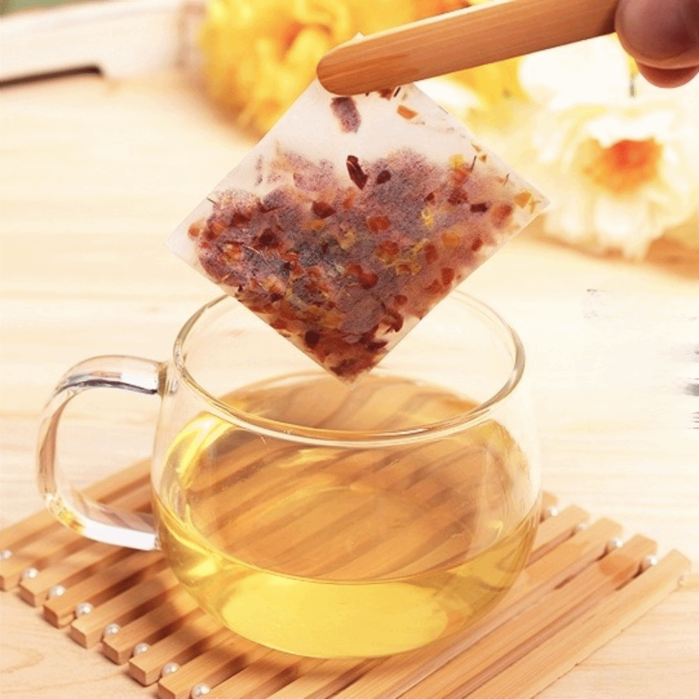 100個入り、不織布製、使い捨てティーバッグ、折り返して封を - Herbal Tea のレビューと価格