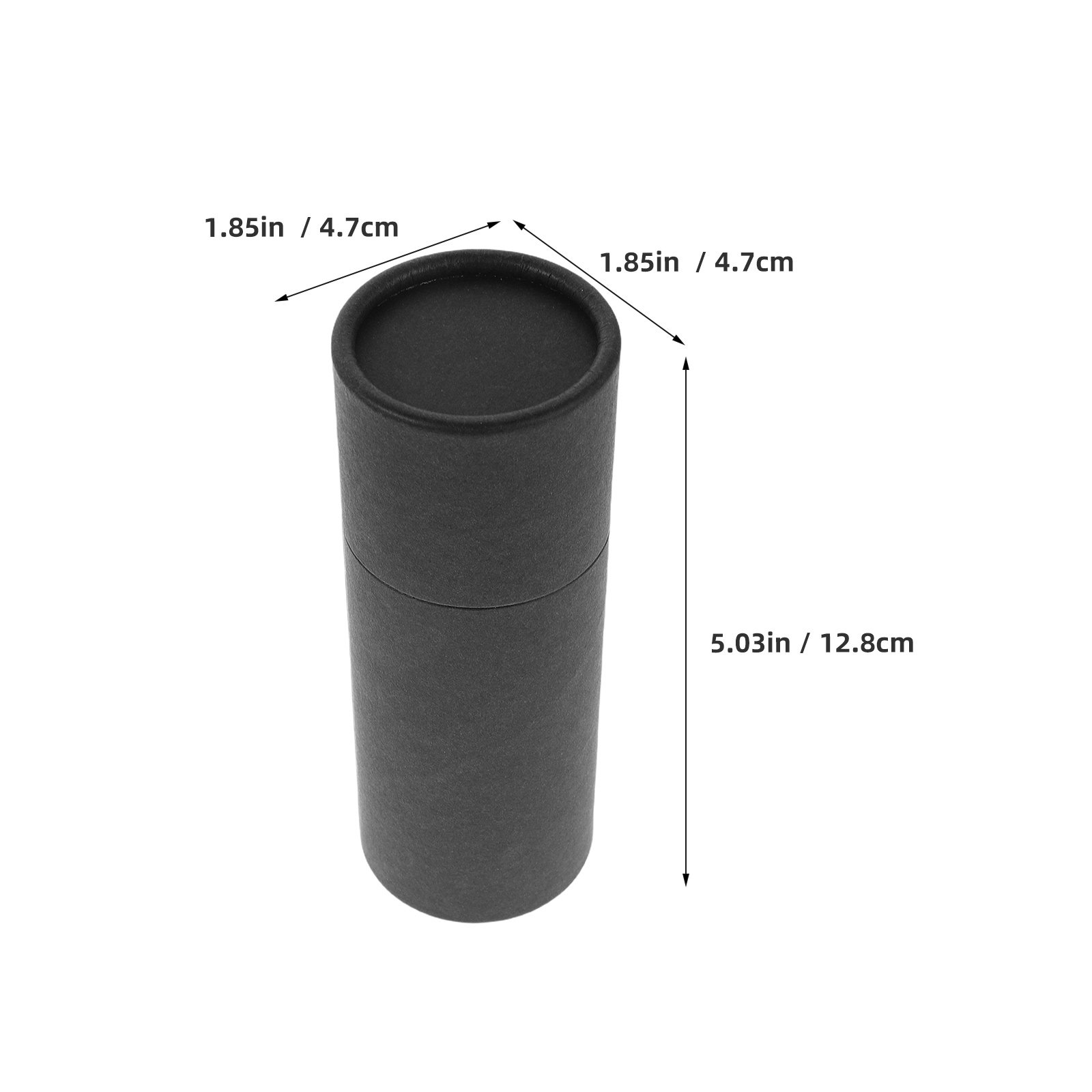 クラフト紙製の筒型容器6個セット。蓋付きの丸い段ボール製で、 - Essential Oils のレビューと価格