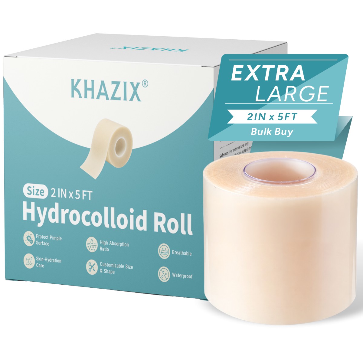 KHAZIX ハイドロコロイド包帯ロール 2インチ x 5フ - Lavender Oil のレビューと価格