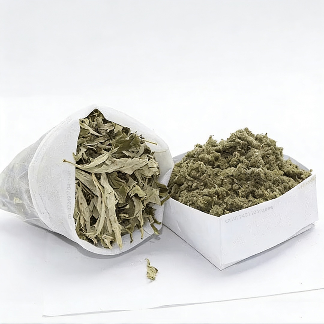 天然ヨモギのベルベット状の香粉。純粋な乾燥ヨモギハーブで、焚 - Dried Herbs のレビューと価格