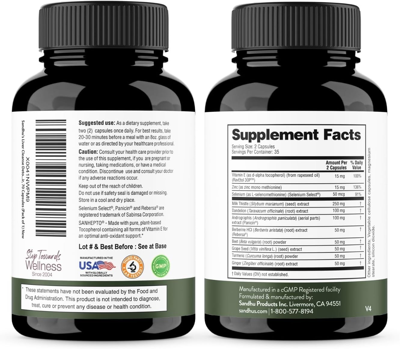 肝臓クレンジングデトックス＆修復サポート、肝臓の健康のための - Herbal Supplement のレビューと価格
