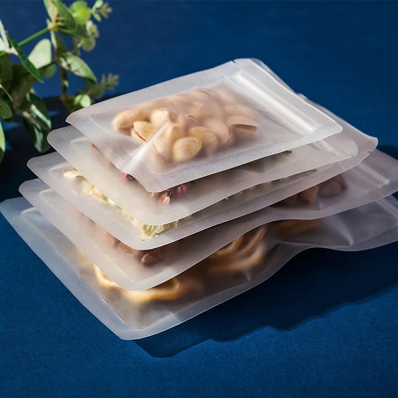 つや消し透明ジップロックバッグ食品保存用再密封可能な包装袋、 - Dried Herbs のレビューと価格